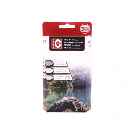 Camera Filter - Caruba UV + CPL + Variable ND2 400 Kit 67mm