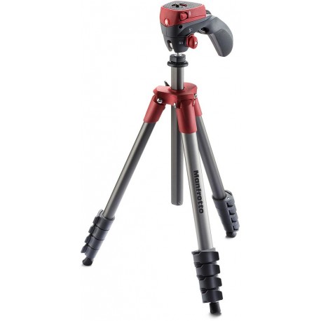 Manfrotto statīvs MKCOMPACTACN-RD, sarkans