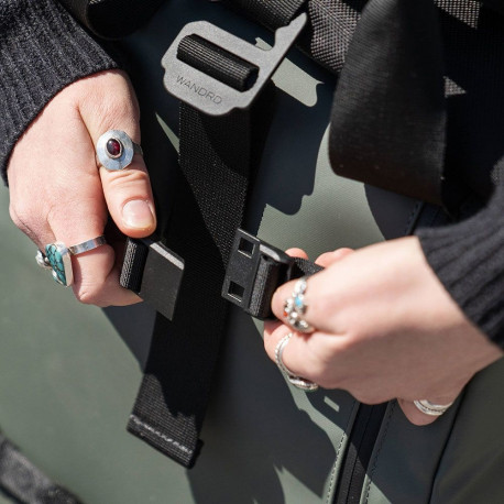 Accessory Strap - WANDRD PREMIUM ACCESSORY STRAP V2, metal hardware, magnetic buckle, 13-51 cm, blac