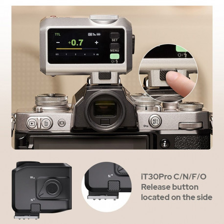 Camera Flash - Godox iT30Pro N TTL Flash, High-Speed Sync 1/8000s, Silver