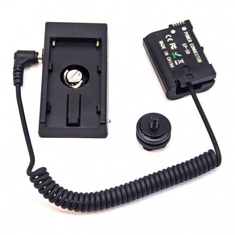 Camera Battery Adapter - Caruba Nikon EN EL15 Dummy Battery with NP-F Adapter Plate