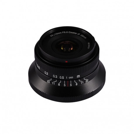 Camera Lens - Laowa 15mm f/5 Cookie FF Auto Aperture 110° Black