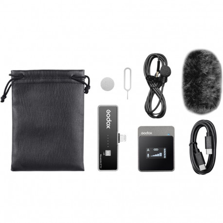 Microphone System - Godox MoveLink LT1 Wireless Lavalier, Lightning Connector