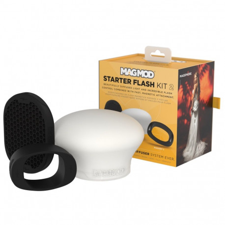 Flash Accessory - MagMod Starter Flash Kit 2 (MagMod, MagGrip 2, MagSphere 2, MagGrid 2)