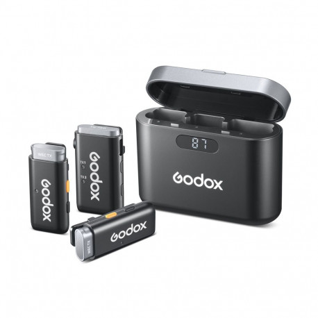 Audio Equipment - Godox WEC 2X Wireless Microphone System, Dual Transmitters, 200m Range