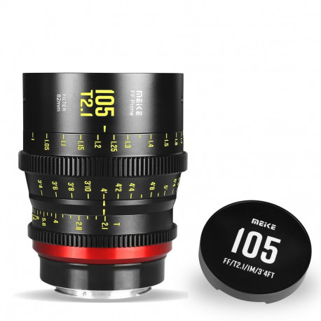 Cine Lens - Meike MK 105mm T2.1 Canon EF Mount, T2.1-T22, 100cm Focus Distance