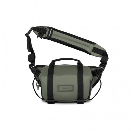 Camera Sling Bag - WANDRD ROGUE Sling 4L Weather-Resistant, Removable Dividers Wasatch Green V2