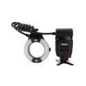 Camera Flash - Meike MK 14EXT Macro Ring Flash, dual tubes, 8 adapters, black