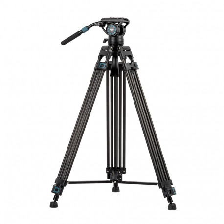 Video Tripod - Fotopro DV 3 Carbon Fiber Fluid Head Tripod Black