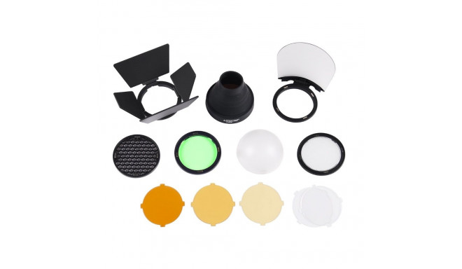 Camera Flash - Godox Speedlite V1 Compact Flash with Wireless System, Black