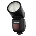 Camera Flash - Godox Speedlite V1 Compact Flash with Wireless System, Black