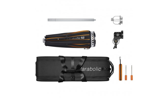 Lighting Modifier - Godox Parabolic Reflector P68 Zoom Box Kit