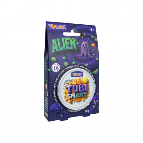 Plastelina tubi smart - alien 50g