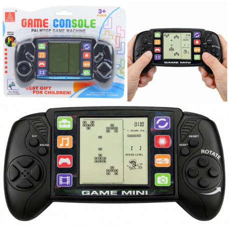 Elektroniczna Gra Konsola Do Gry Tetris Przenośna LCD Czarna