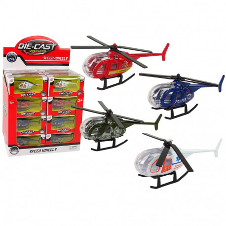 Päästeteenistuse helikopter ja lennukid, 4 värvi, 1:64