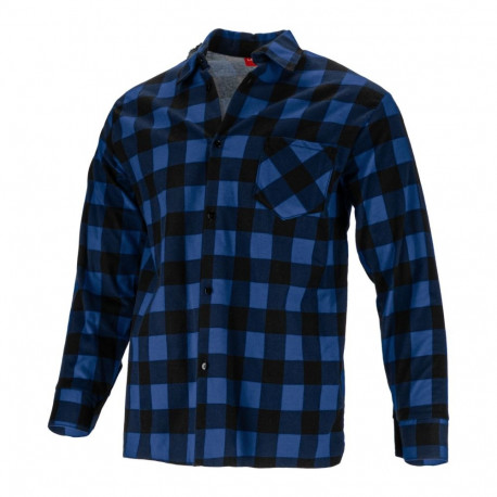 flanellsärk sinine ruuduline, 170g/m2, "3xl", ce, lahti