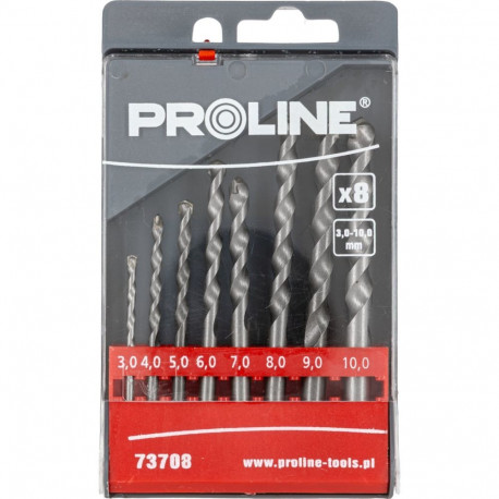 Wiertła betooni jaoks 8 tk (3-10 mm) plastkarp proline
