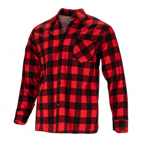 Koszula flanelowa krata czerwona, 170g/m2, "xl", ce, lahti