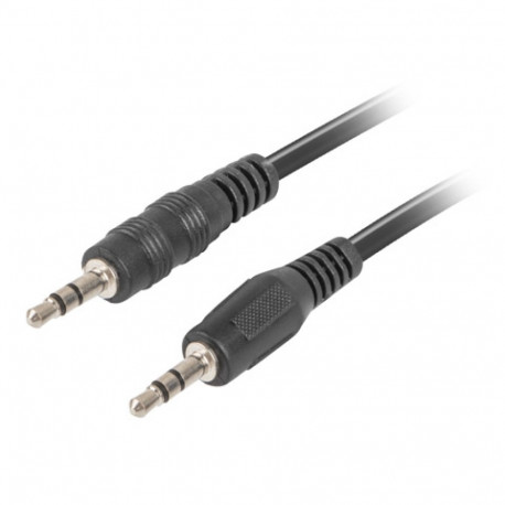 MINIJACK 3.5MM M/M 3 PIN CABLE 1.2M BLACK LANBERG