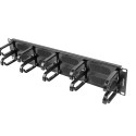 19" CABLE MANAGEMENT BRUSH PANEL 10 RINGS TYPE B 2U BLACK LANBERG