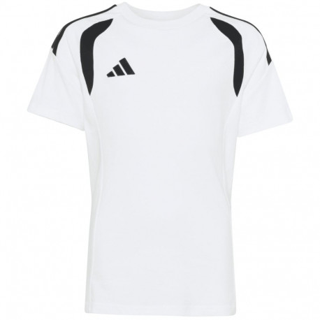 Koszulka dla dzieci adidas Tiro 26 League Tee biało-czarna KC3699 152cm