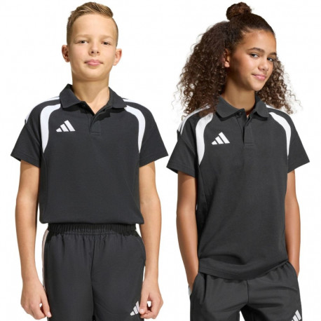 Koszulka dla dzieci adidas Tiro 26 League Polo czarna KF3407 128cm