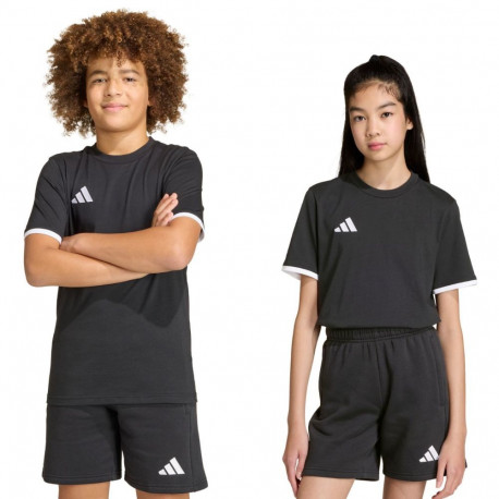 Koszulka dla dzieci adidas Entrada 26 Tee czarna JZ6671 140cm