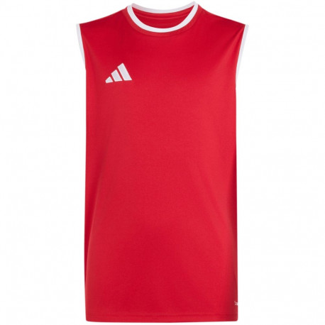 Koszulka dla dzieci adidas Entrada 26 Sleeveless Jersey czerwona KB3937 128cm