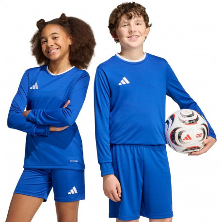 Koszulka dla dzieci adidas Entrada 26 Long Sleeve Jersey niebieska KF5886 116cm