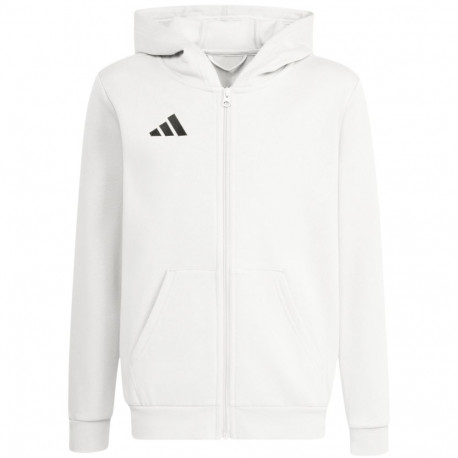 Adidas laste kapuutsiga pusa Entrada 26 Full Zip KH1783 128cm, valge