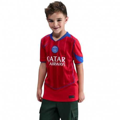 Koszulka dla dzieci Nike PSG Stadium 2025/26 czerwona HM4126 680 L