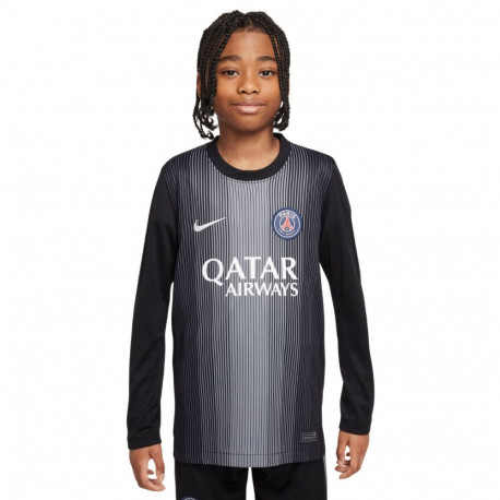 Koszulka dla dzieci Nike PSG Goalkeeper Stadium 2025/26 czarna HJ5267 010 S