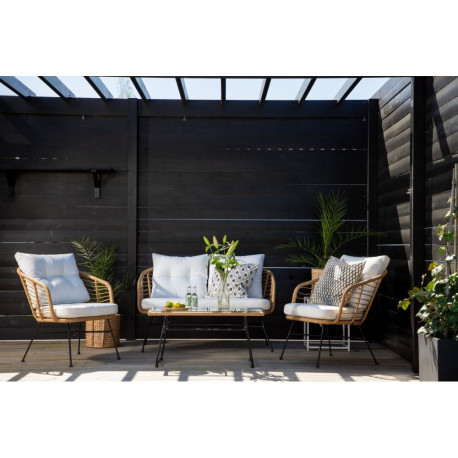 Aiamööbli komplekt VIGA, hall/must