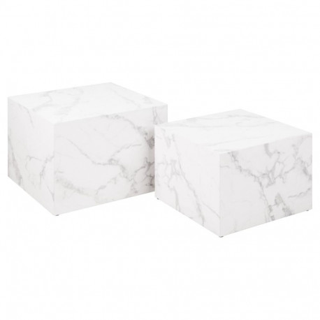 Diivanilaude komplekt DICE 2-osaline, valge marmor