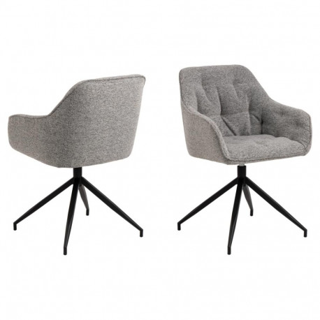 Söögitool BROOKE käetoega, hall