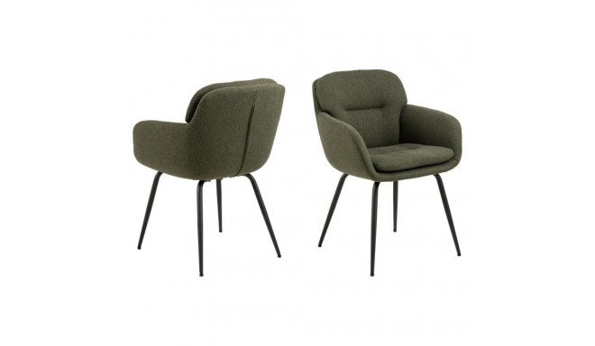 Söögitool DORA käetoega, roheline