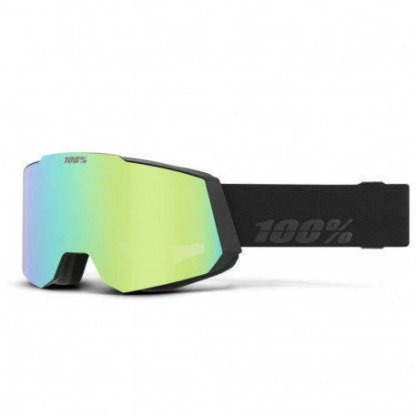 100percent SNOW - SNOWCRAFT suusaprillid must HiPER rohelise peegelklaasiga