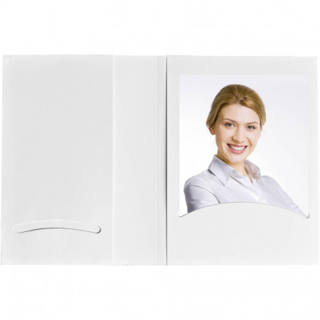 1x100 Daiber portrait folders w. CD archieve, 10x15 white