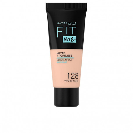 Maybelline jumestuskreem Fit Me Matte+Poreless #128, soe beež