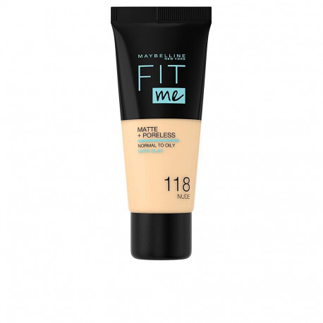 MAYBELLINE FIT ME MATTE+PORELESS foundation #118-nude