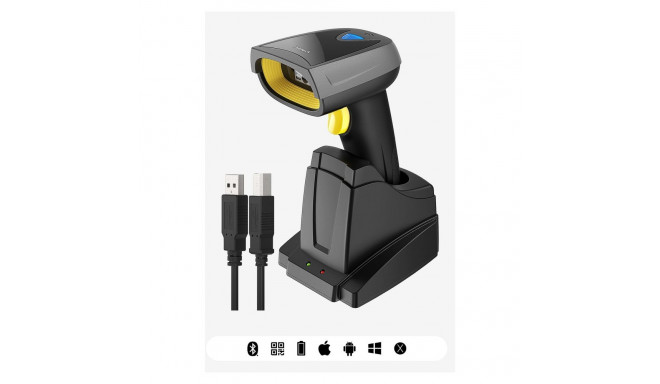 "inateck Barcodescanner 52 black [BCST-52_black]"