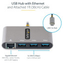 "StarTech 3-PORT USB-C HUB WITH GIGABIT"