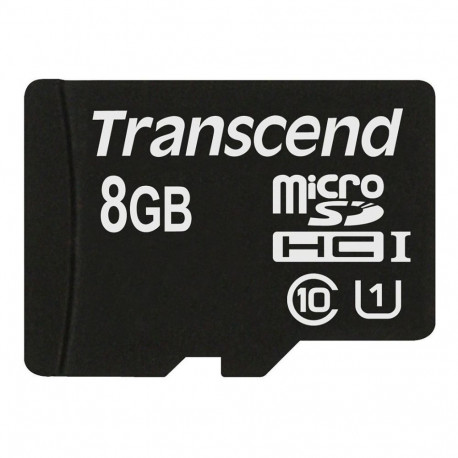 "CARD microSD 8GB Transcend SDHC UHS1 w/Adapter"
