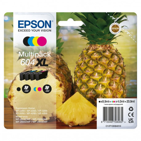 Epson 604XL C13T10H64010 tintide multipakk (BKMCY) kuni 350 lehekülge
