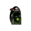 FLEXI Black Design S - retractable leash - 5 m