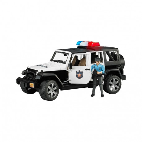 Jeep politseiauto Wrangler Unlimited Rubicon koos politseinikuga