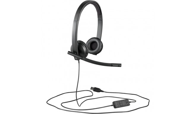 stereo peakomplekt H570e USB, must