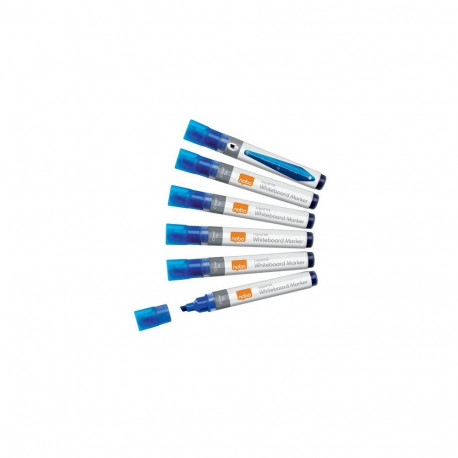 Nobo Liquid Ink Whiteboard Pens Chisel Tip 10 Pack