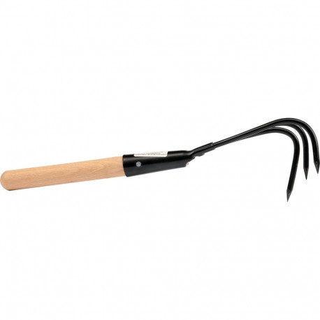 Kultivaator 3 piid, 33cm, puidust käepidemega, 35767 FLO