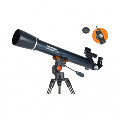 Celestron Astromaster LT 70AZ with Phoneadapter and Moonfilter
